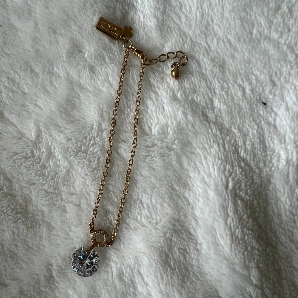 kate spade gold toned simple bracelet like new never worn